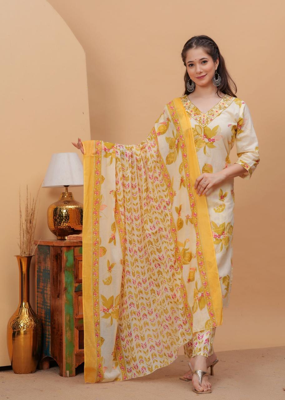 3 Piece Straight Suit - shiwangi couture