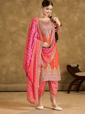 Bandhani Dhoti Suit - shiwangi couture