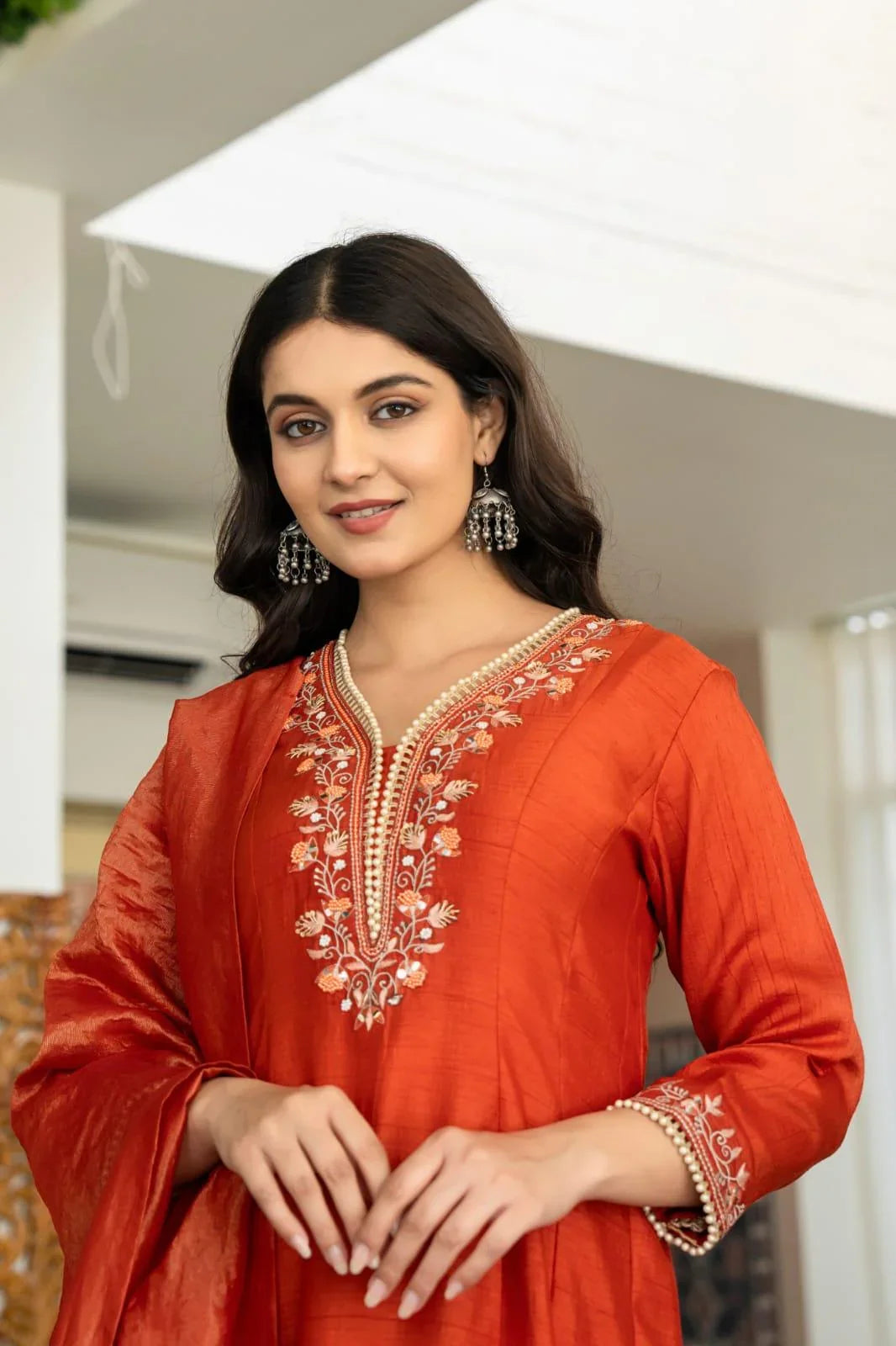 Beautiful Zari Work Frock Suit Set - shiwangi couture