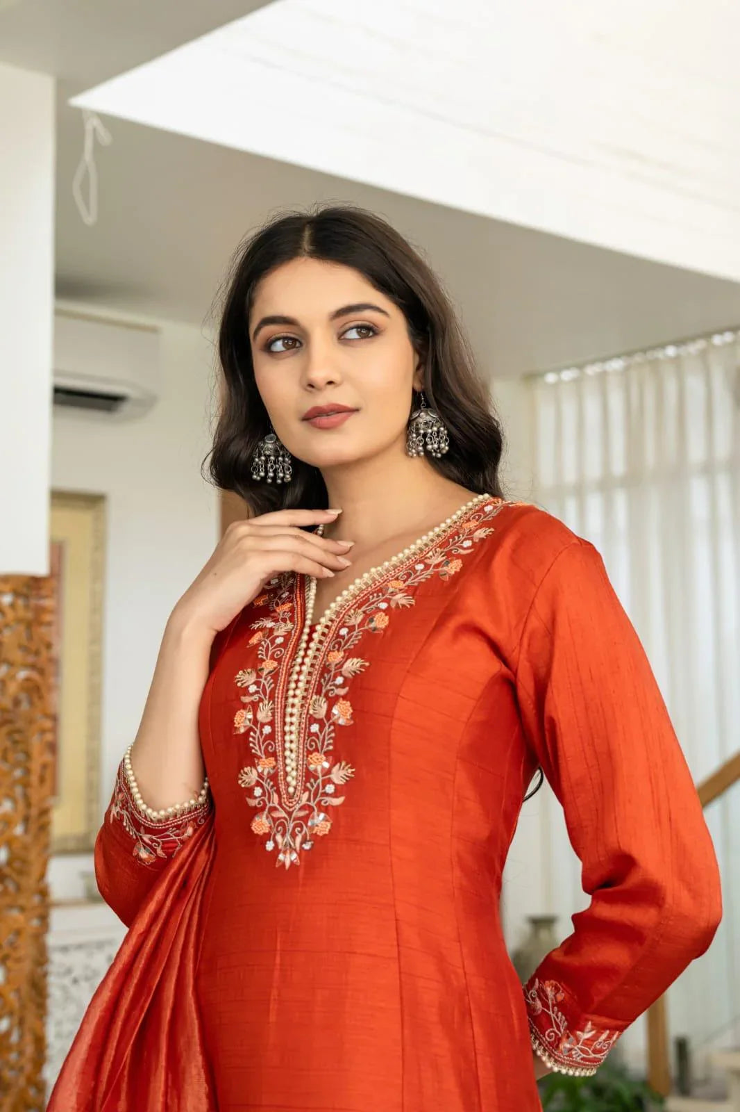 Beautiful Zari Work Frock Suit Set - shiwangi couture