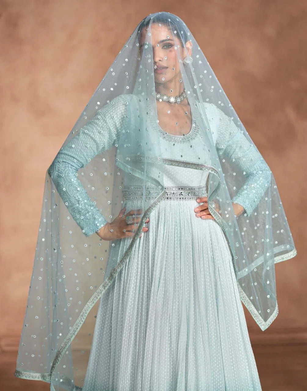 Chandni Work Anarkali Suit - shiwangi couture