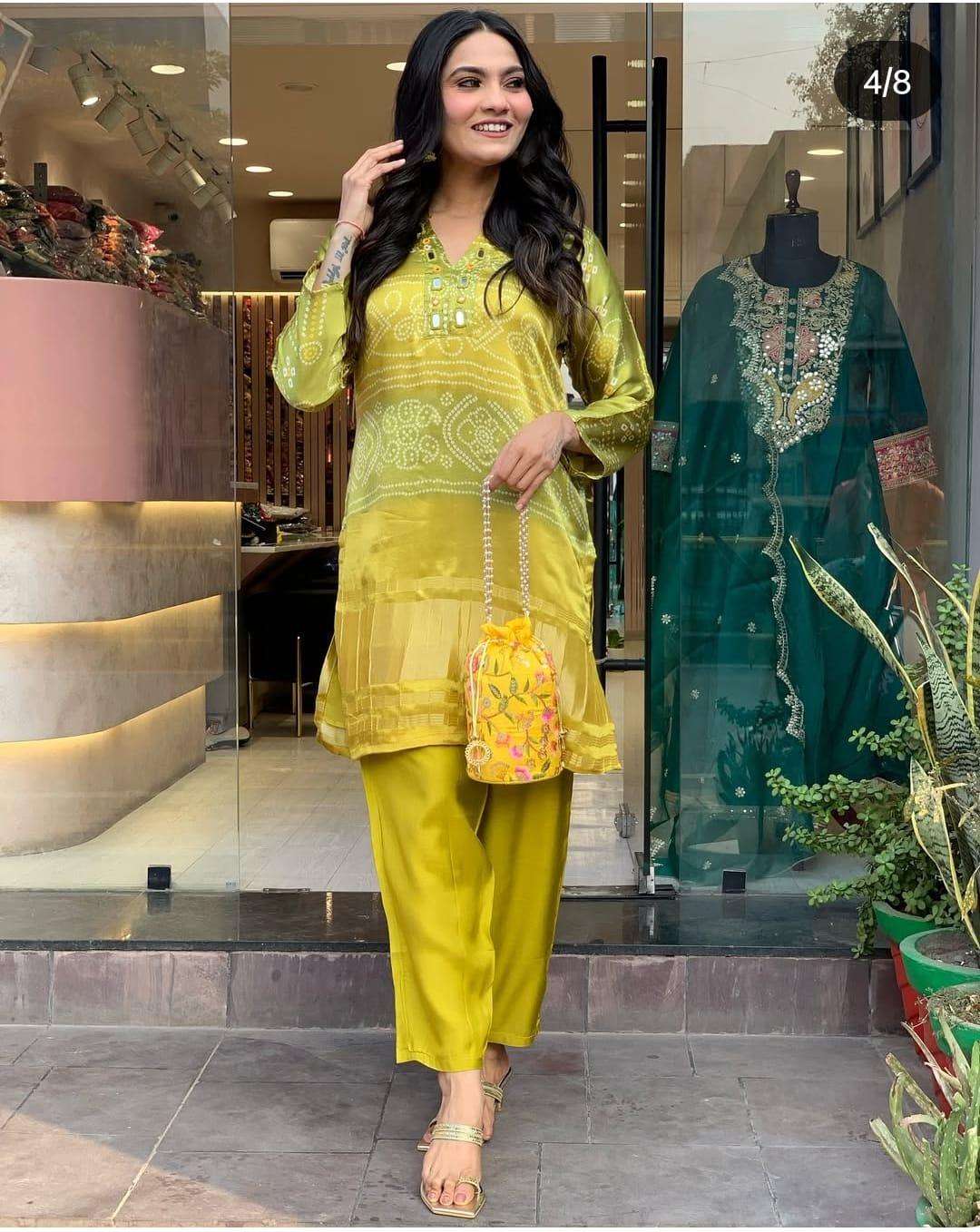 Floral Embroidered 3-Piece Suit Set - shiwangi couture