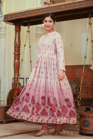 Floral Masakali Frock One piece - shiwangi couture