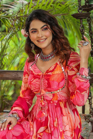 Floral Nayara Cut Suit Set - shiwangi couture