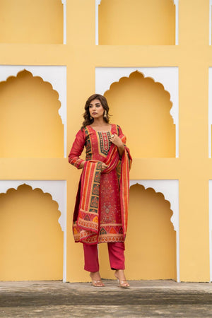 Pakistani Karachi Crushed Tissue Suit Set - shiwangi couture