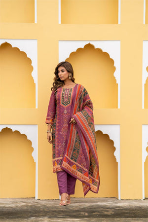 Pakistani Karachi Crushed Tissue Suit Set - shiwangi couture