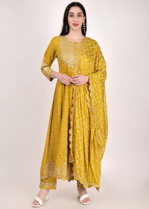 Zari Work Anarkali Suit - shiwangi couture